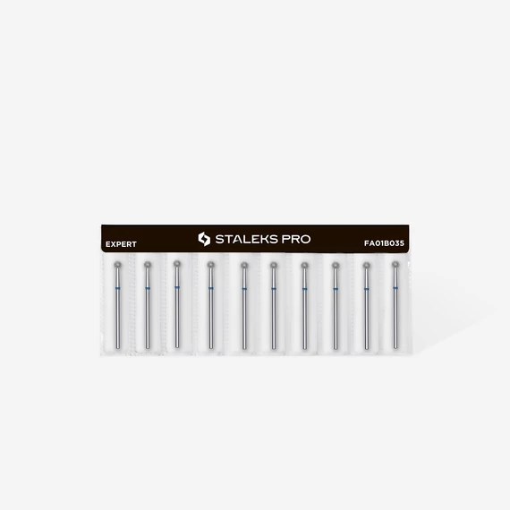 STALEKS – EXPERT-  Gyémántporos gömb manikűrfej - 3,5mm