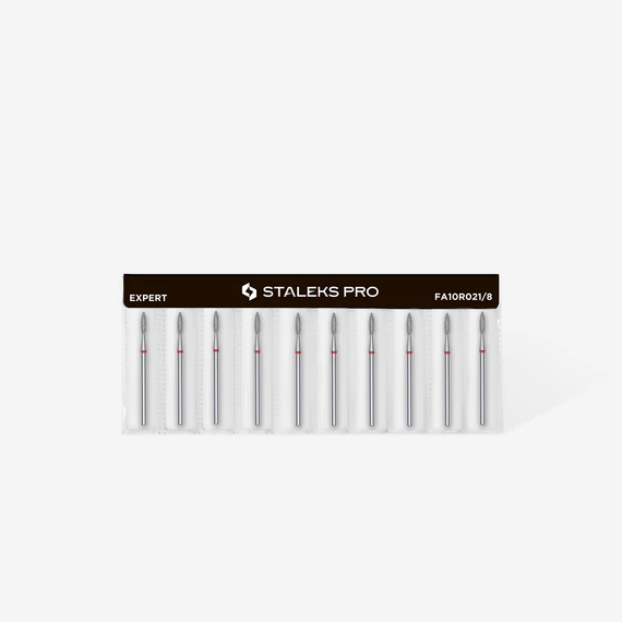 STALEKS – EXPERT-  Gyémántporos láng manikűrfej - 8mm