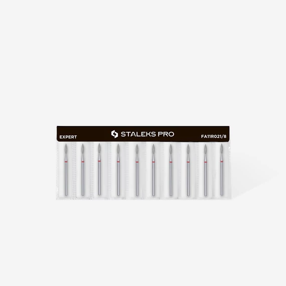 STALEKS – EXPERT-  Gyémántporos láng manikűrfej -8mm