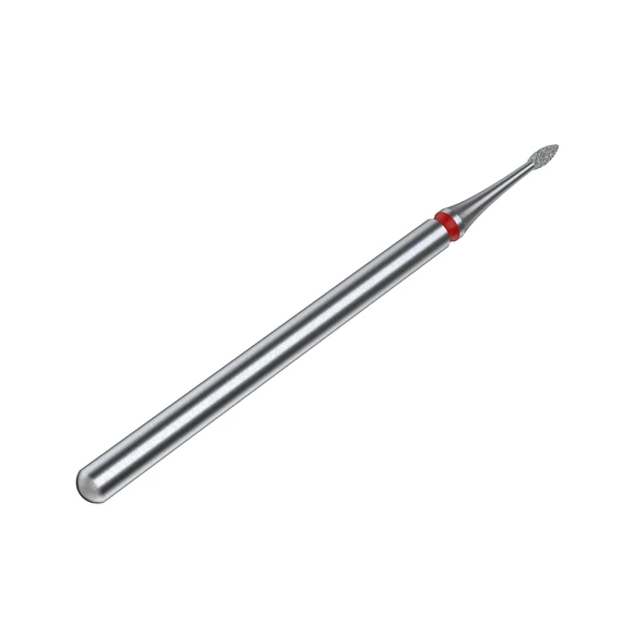 STALEKS – EXPERT FA12R010/3 -  Gyémántporos mini flame piros manikűrfej - 3mm
