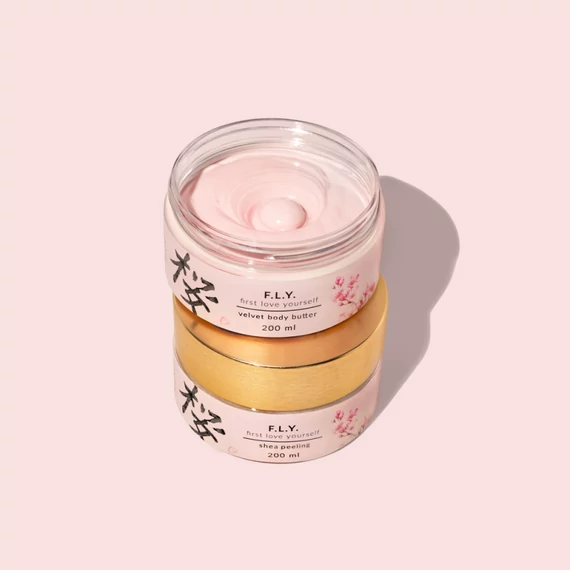F.L.Y. VELVET BODY BUTTER 200ml - Shea és kókuszvajas testvaj
