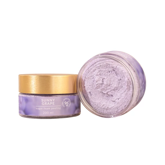 Sunny Grape SUGAR FOAM PEELING 200ml - Cukros hab testradír