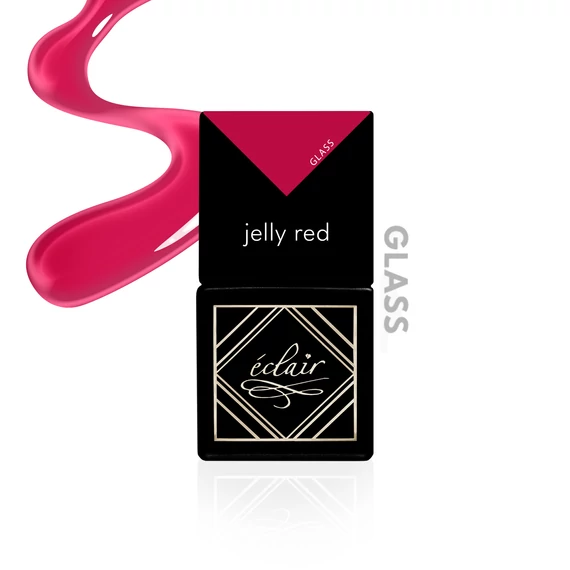 JELLY RED Üveghatású géllakk - Glass effekt