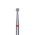 STALEKS – EXPERT FA01R025 -  Gyémántporos gömb manikűrfej - 2,5mm