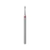 STALEKS – EXPERT FA12R010/3 -  Gyémántporos mini flame piros manikűrfej - 3mm