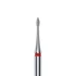 STALEKS – EXPERT FA12R010/3 -  Gyémántporos mini flame piros manikűrfej - 3mm